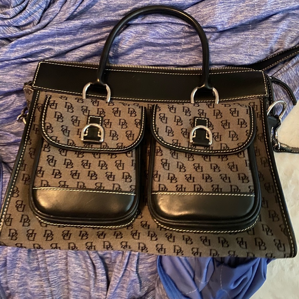 Dooney and Bourke double pocket tote